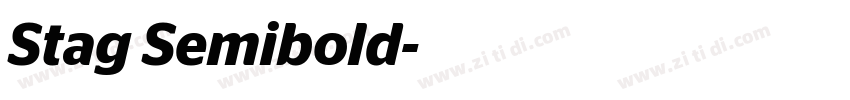 Stag Semibold字体转换